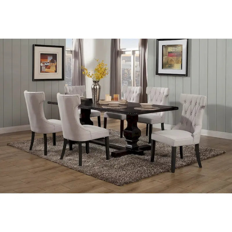 Lot de 2 chaises d'appoint rembourrées Manchester par Alpine Furniture