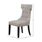 Lot de 2 chaises d'appoint rembourrées Manchester par Alpine Furniture