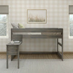 Max and Lily Farmhouse Twin-Size Low Loft with Hook-on Desk