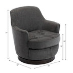 Rosedale Wood-based Swiveling Accent Chair by Greyson Living