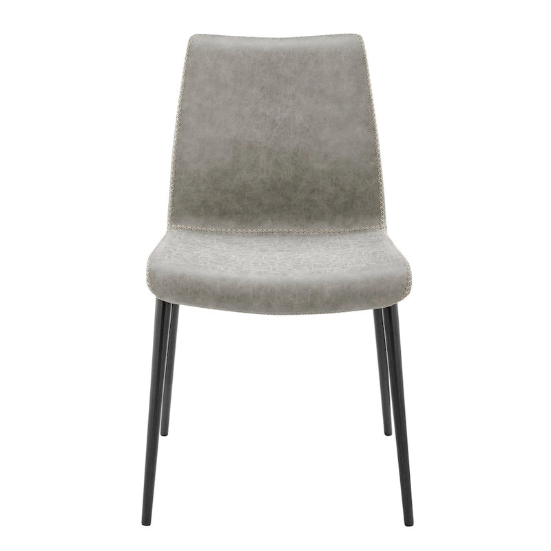 Chaise de salle à manger latérale Jayden en similicuir (lot de 2)