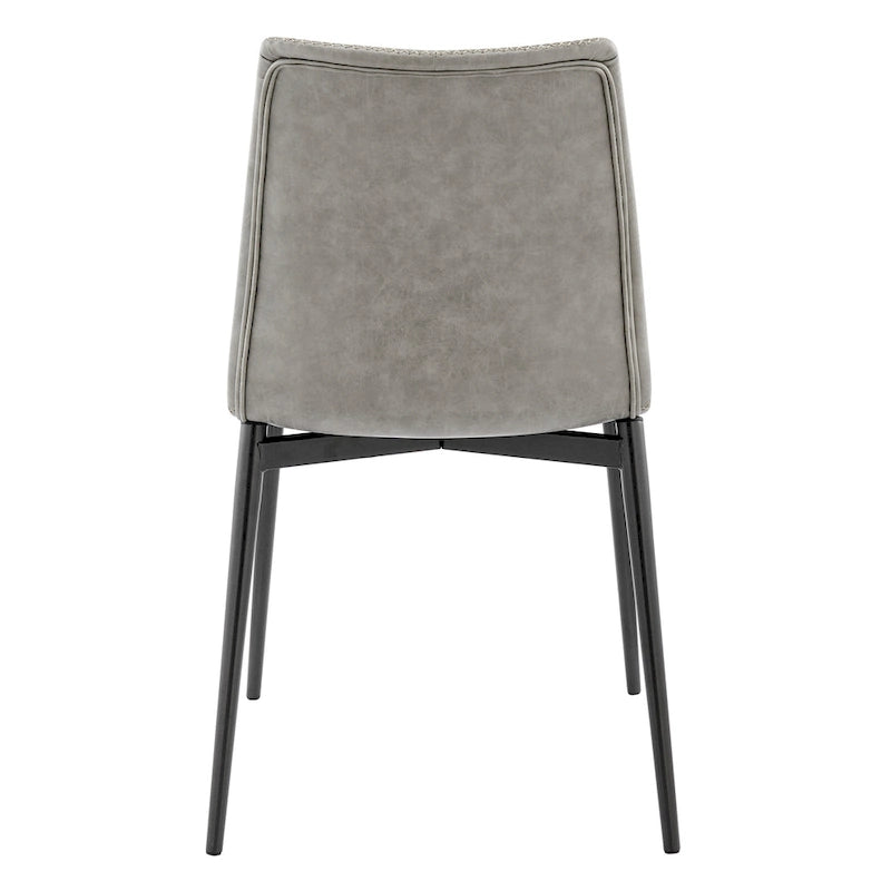 Chaise de salle à manger latérale Jayden en similicuir (lot de 2)