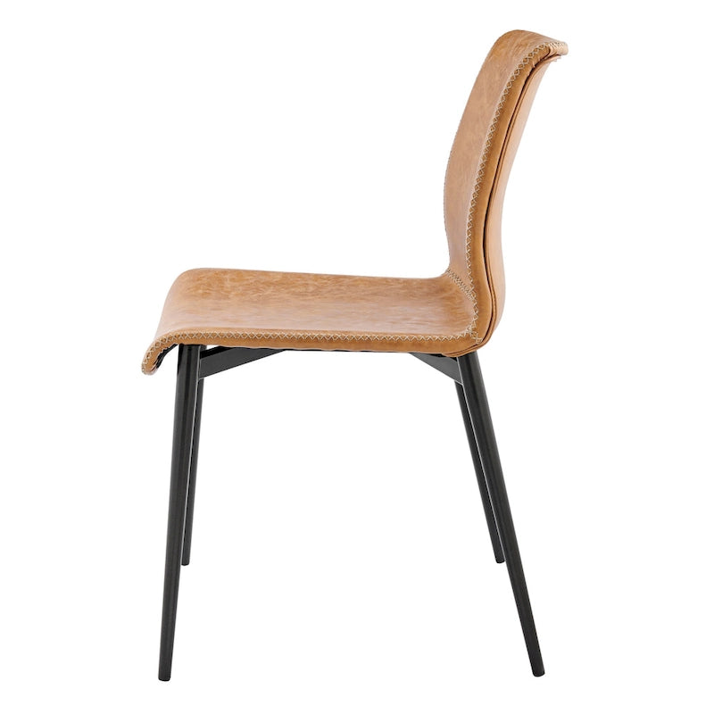 Jayden Faux Leather Dining Side Chair, (Set of 2)