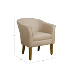 Porch & Den Kingswell Upholstered Barrel Accent Chair