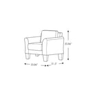 Fauteuil iLounge Waverly en microfibre