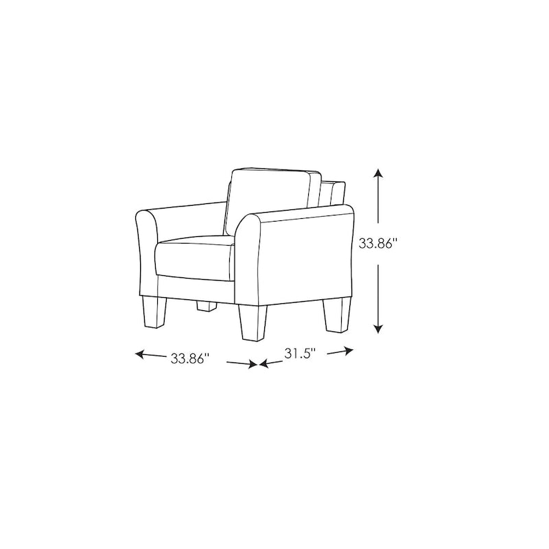 Fauteuil iLounge Waverly en microfibre