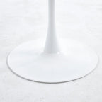 42.1 Table à manger Tulip avec plateau rond en marbre pour 4 à 6 personnes