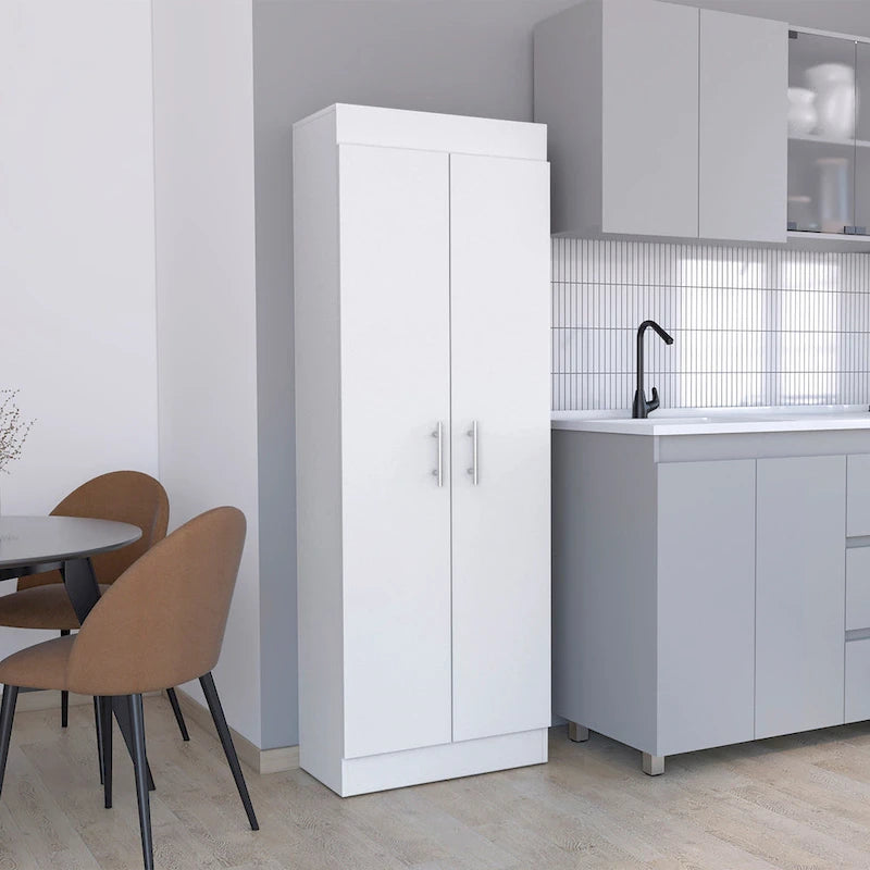 Nepal Pantry Cabinet, Space-Efficient 2-Door Design