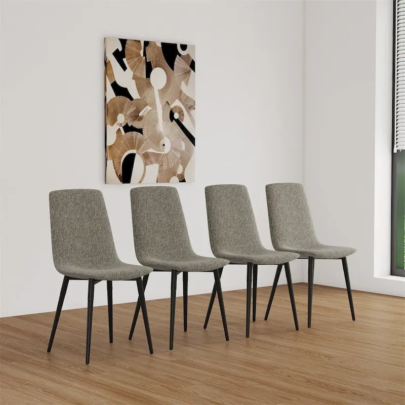 Modern Upholstered Dining Accent Chairs (Set of 4)