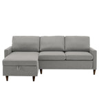 Parker L-shaped Sofa with Storage Chaise by iNSPIRE Q Modern