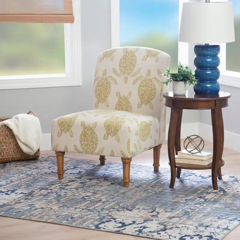 Fauteuil d'appoint Terrapin avec motif tortue