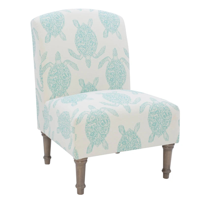 Fauteuil d'appoint Terrapin avec motif tortue