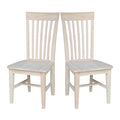 Solid Wood Tall Mission Dining Chairs, Set of 2