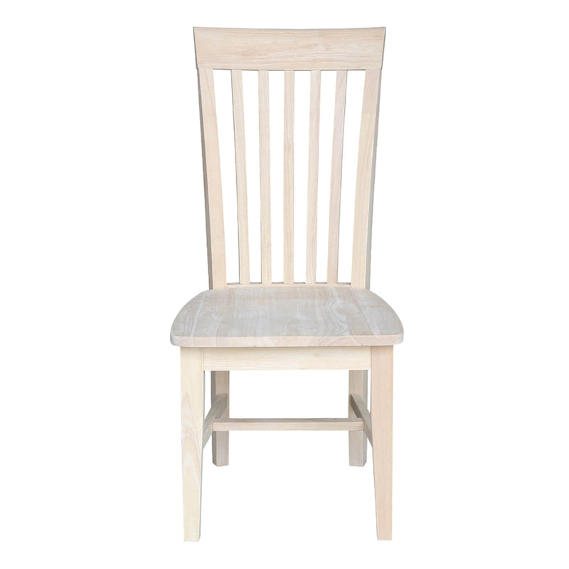 Solid Wood Tall Mission Dining Chairs, Set of 2