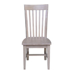 Solid Wood Tall Mission Dining Chairs, Set of 2