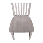 Solid Wood Tall Mission Dining Chairs, Set of 2
