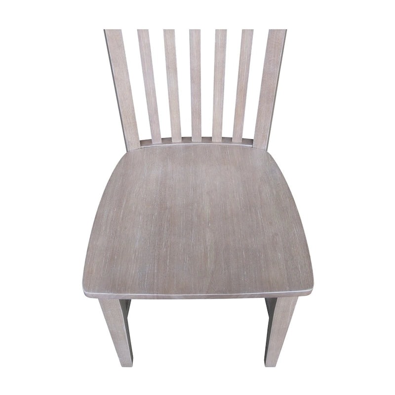 Solid Wood Tall Mission Dining Chairs, Set of 2