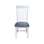 Solid Wood Tall Mission Dining Chairs, Set of 2
