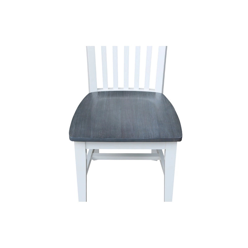 Solid Wood Tall Mission Dining Chairs, Set of 2