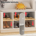 Meuble d'entrée avec banc et patères, meuble à chaussures d'entrée, porte-manteau avec rangement à chaussures