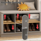 Meuble d'entrée avec banc et patères, meuble à chaussures d'entrée, porte-manteau avec rangement à chaussures