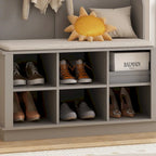 Meuble d'entrée avec banc et patères, meuble à chaussures d'entrée, porte-manteau avec rangement à chaussures