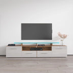 Meuble TV moderne Évora avec système d'éclairage LED