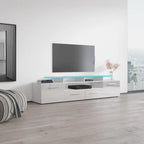 Meuble TV moderne Évora avec système d'éclairage LED