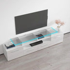 Meuble TV moderne Évora avec système d'éclairage LED
