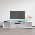 Meuble TV moderne Évora avec système d'éclairage LED