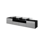 Meuble TV moderne Évora avec système d'éclairage LED