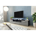 Meuble TV moderne Évora avec système d'éclairage LED
