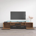 Meuble TV moderne Évora avec système d'éclairage LED