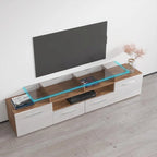 Meuble TV moderne Évora avec système d'éclairage LED