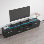 Meuble TV moderne Évora avec système d'éclairage LED