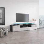 Meuble TV moderne Évora avec système d'éclairage LED