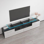 Meuble TV moderne Évora avec système d'éclairage LED