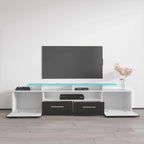 Meuble TV moderne Évora avec système d'éclairage LED