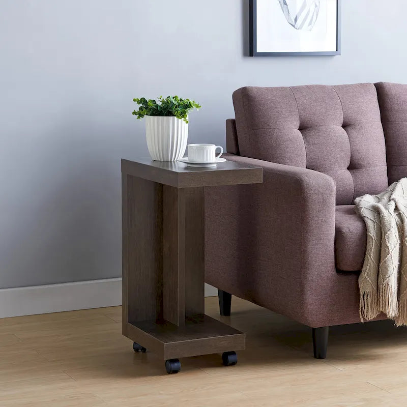 Otis Modern Mobile 18-inch 1-Shelf Side Table by Furniture of America