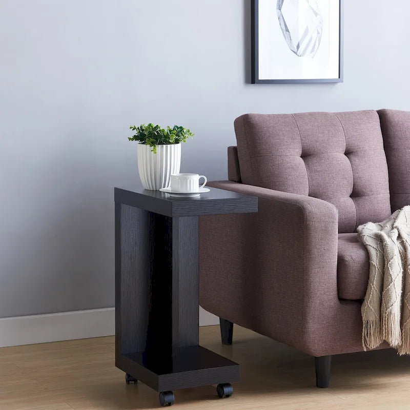 Table d'appoint à 1 étagère Otis Modern Mobile de 18 pouces par Furniture of America