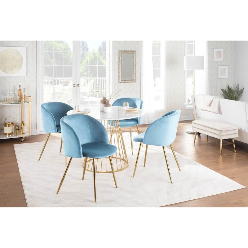Silver Orchid Harding Upholstered Dining Chairs (Set of 2)