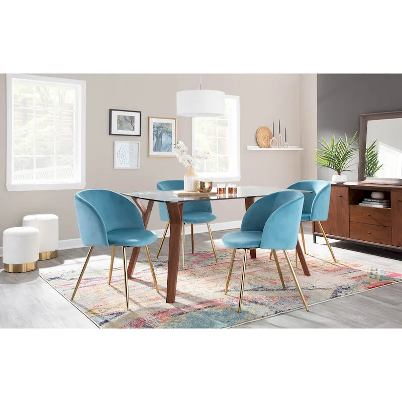 Silver Orchid Harding Upholstered Dining Chairs (Set of 2)
