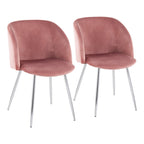 Silver Orchid Harding Upholstered Dining Chairs (Set of 2)