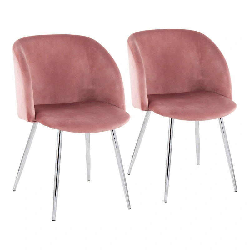 Silver Orchid Harding Upholstered Dining Chairs (Set of 2)