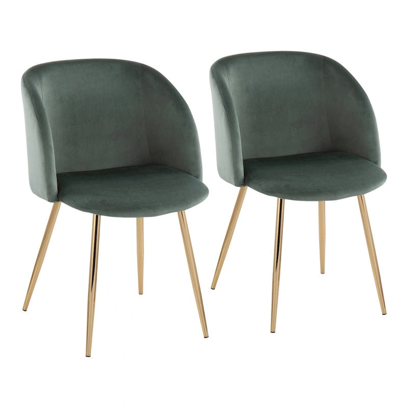 Silver Orchid Harding Upholstered Dining Chairs (Set of 2)