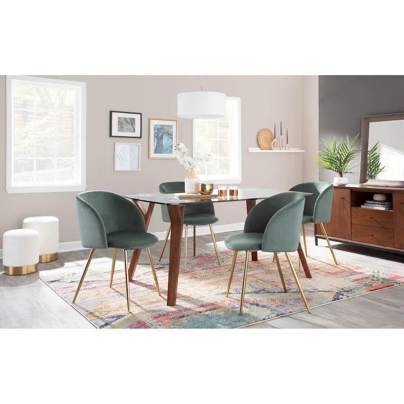 Silver Orchid Harding Upholstered Dining Chairs (Set of 2)