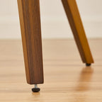 Chaise de salle à manger Art Leon en similicuir et bois courbé, style moderne du milieu du siècle