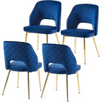 Lot de 4 chaises de salle à manger Howtai avec dossier ajouré