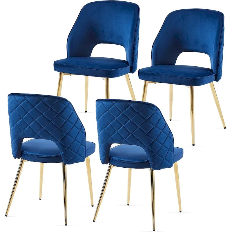 Lot de 4 chaises de salle à manger Howtai avec dossier ajouré