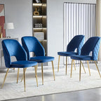 Lot de 4 chaises de salle à manger Howtai avec dossier ajouré